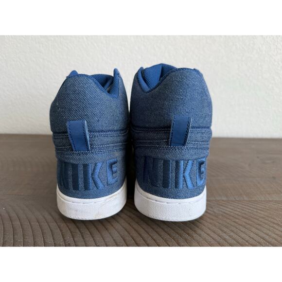 Nike Court Borough High Tops Size 11.5 Premium Mid Denim Blue Men Sneakers main image 8